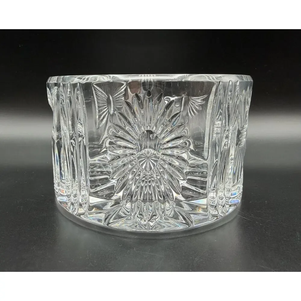 Waterford Crystal Millennium Collection Champagne Wine Bottle Coaster 5” VNTG